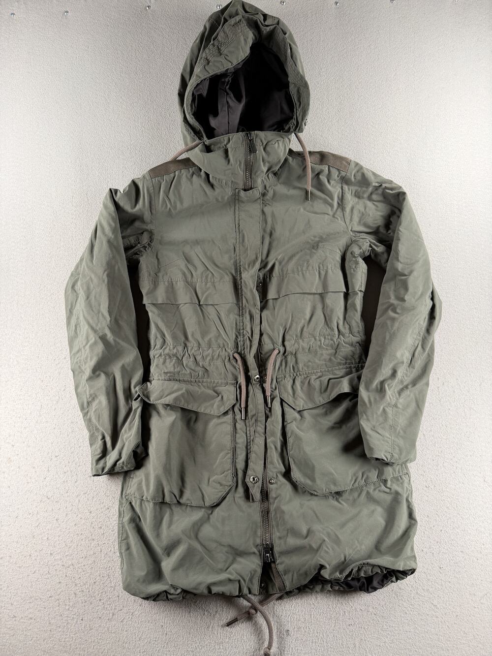Helly Hansen Women's XS Olive Green PrimaLoft Hooded Parka Jacket